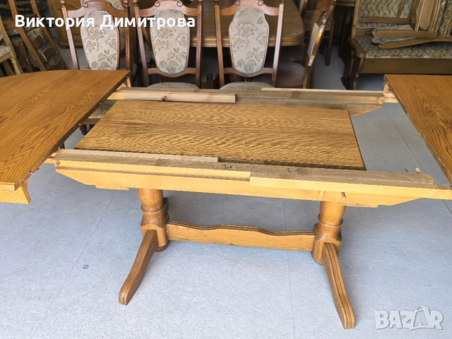 Разтегателна трапезна маса 2,80 м. , снимка 7 - Маси - 51435563