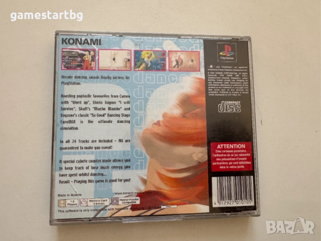 Dancing Stage EuroMix за PS1, снимка 2 - Игри за PlayStation - 51578494