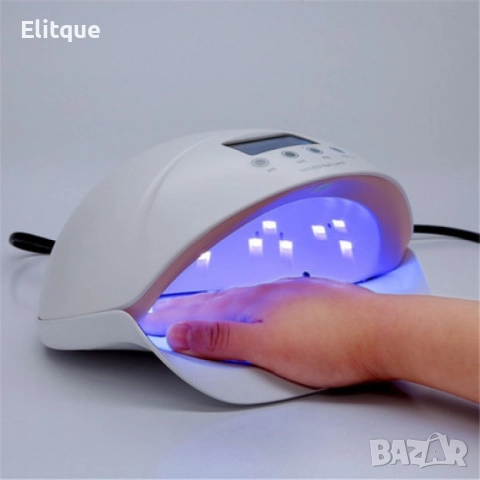 Професионална UV лампа 50 W двуцветна светодиодна лампа за нокти Gel Polish Lampa Nail Auto Timer, снимка 5 - Други - 52895157