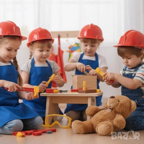 Детски комплект с инструменти и каска TOOLS DIY Working Set, снимка 3 - Други - 52739443