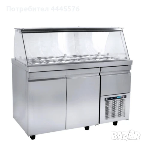 Професионална хладилна витрина за салати