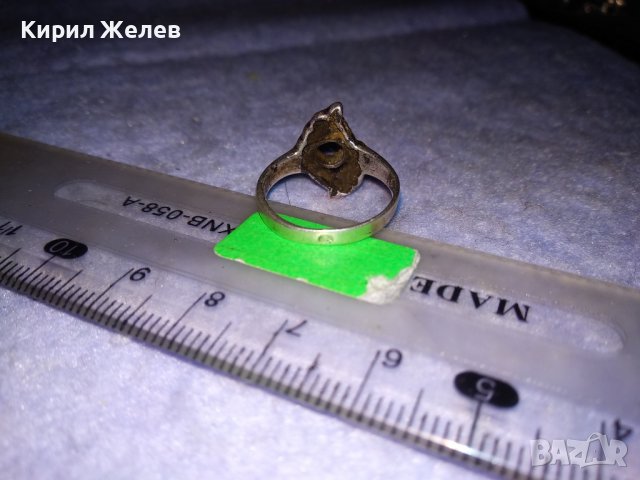 СТАР СРЕБЪРЕН ПРЪСТЕН СРЕБРО 925 с ПРАЗНО ГНЕЗДО За ВГРАЖДАНЕ на СКЪПОЦЕНЕН КАМЪК 34415, снимка 12 - Антикварни и старинни предмети - 39654073