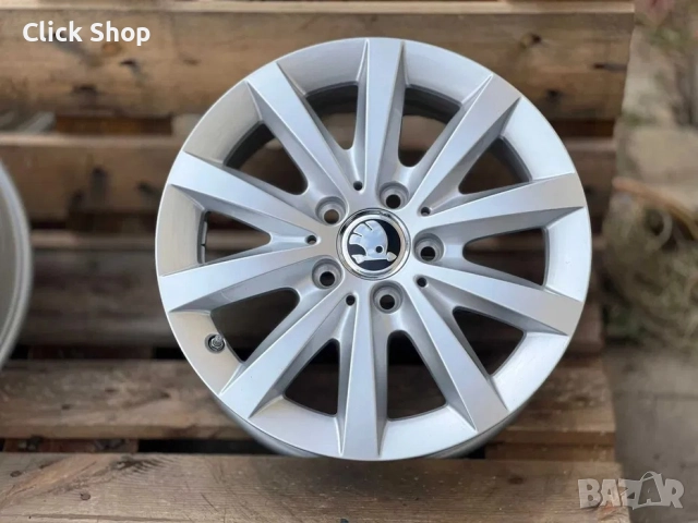 5х112 16 Джанти Skoda Octavia SuperB 5x112 Шкода Супърб Октавиа, снимка 4 - Гуми и джанти - 52435923