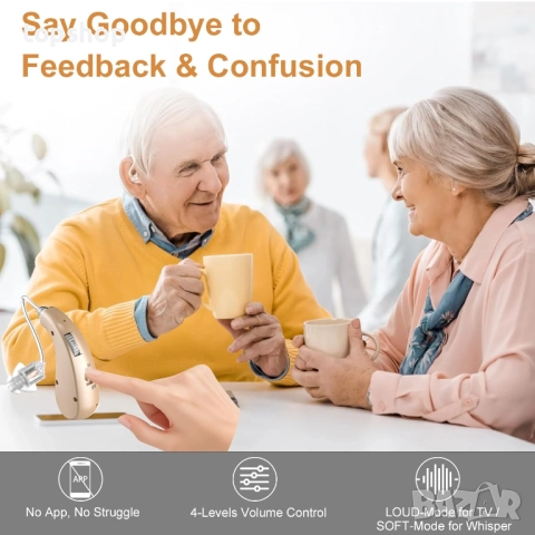 Чисто нов слухов апарат, 16-канален цифров, презареждащ се за хора със загуба на слуха, 4 нива на..., снимка 6 - Друга електроника - 52048007