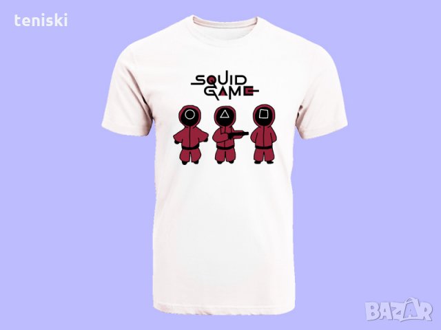 Тениски от сериала Squid Game Игра на калмари 8 модела Мъжки и детски, снимка 5 - Тениски - 34932956