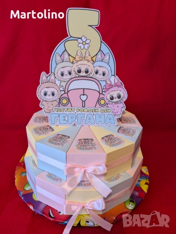 Картонена торта Стич, снимка 18 - Други - 52927430