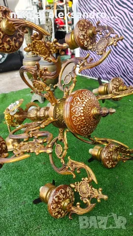 полилей месинг и керамика , снимка 5 - Антикварни и старинни предмети - 48436749