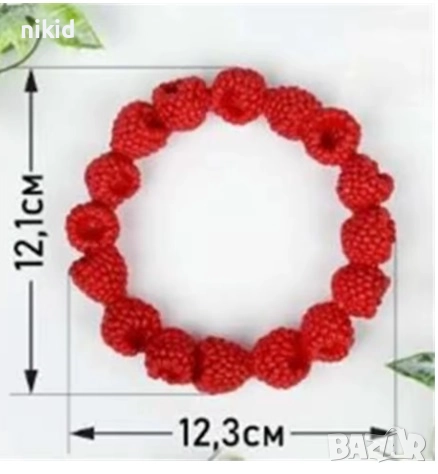 Кръг венец малинов малини малина силиконов молд форма фондан шоколад гипс, снимка 2 - Форми - 52173372