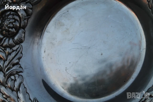 Сребърен поднос , снимка 7 - Антикварни и старинни предмети - 51392677