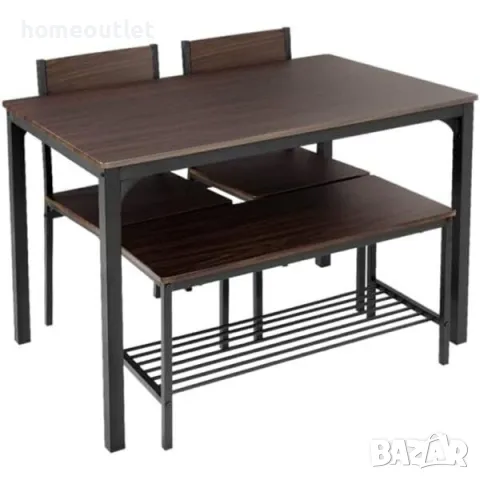 ПРОМОЦИЯ Комплект за трапезария в 4 части, 10FJGSCZ1008-S, снимка 3 - Маси - 48942327