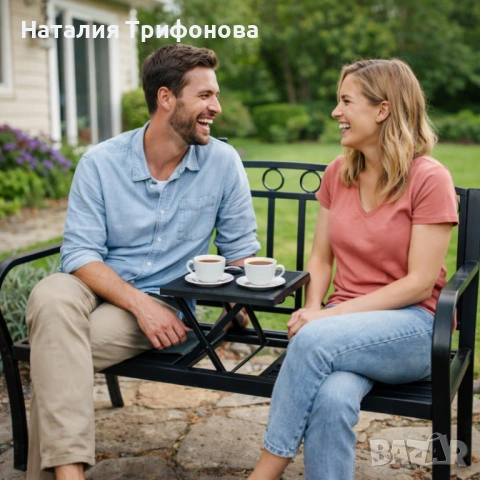 Градинска пейка 2 в 1 с разтегателна маса - удобство и функционалност, снимка 2 - Градински мебели, декорация  - 54169617