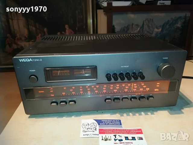 wega t 3741-2 hifi tuner-made in west-germany-внос switzerland, снимка 3 - Ресийвъри, усилватели, смесителни пултове - 29455714