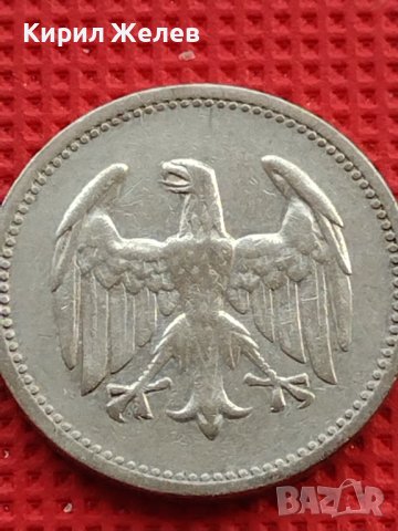 Сребърна монета 1 марка 1924г. Германия Ваймарска република 39615, снимка 4 - Нумизматика и бонистика - 42756323