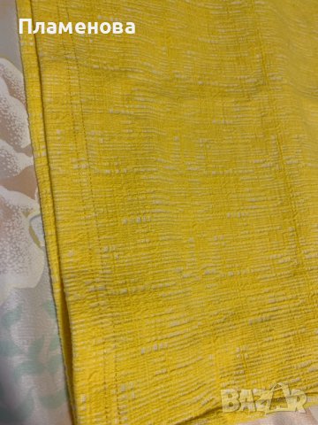 Жълта пола с висока талия, снимка 2 - Поли - 40879172