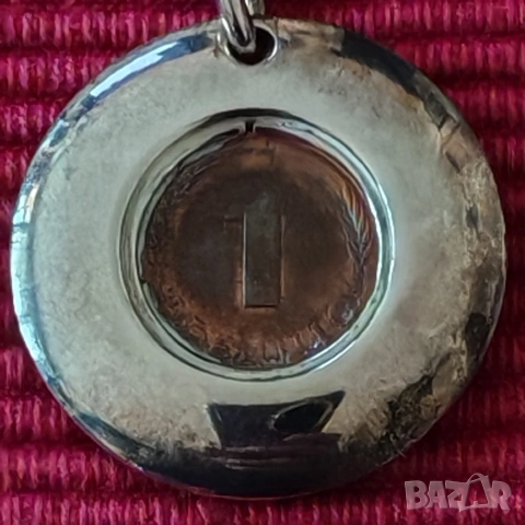 Стар ключодържател 1pfennig 1984 г, Германия. , снимка 2 - Нумизматика и бонистика - 53143456