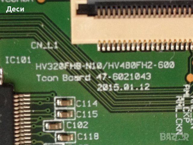 T-CONTROL BOARD  HV320FB-N10, снимка 5 - Части и Платки - 37861799