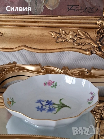 Чинийка *Meissen* , снимка 2 - Антикварни и старинни предмети - 53256387