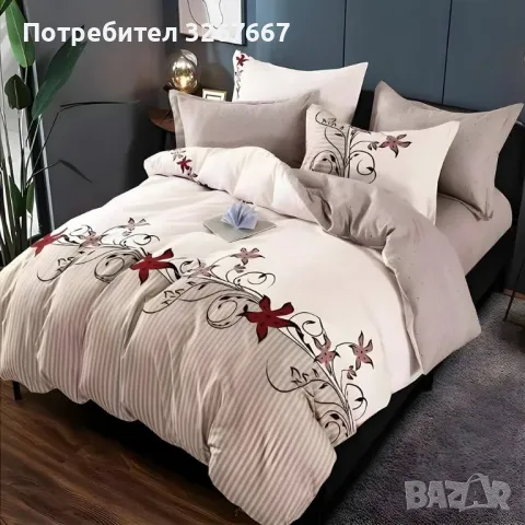 Двулицеви спални комплекти , 6 части, снимка 4 - Спално бельо - 48524613