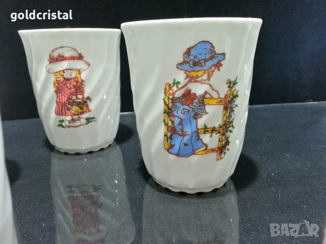 стар полски порцелан чаени чаши детски мотиви , снимка 6 - Антикварни и старинни предмети - 51636434