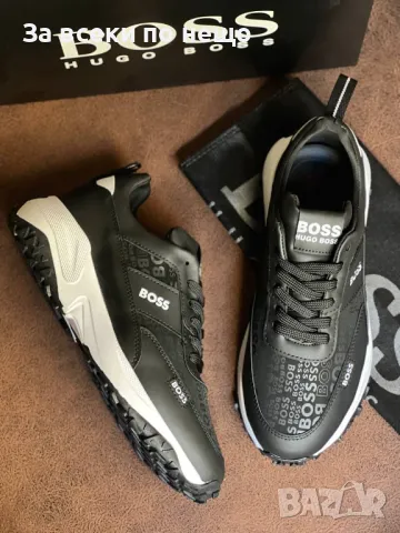 Мъжки маратонки Hugo Boss - 2 налични цвята Код D1345, снимка 3 - Маратонки - 47962630