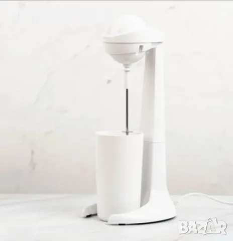 Миксер за фрапе, 100W, 450мл.мерителна чаша, Черен, бял, снимка 6 - Миксери - 56047764