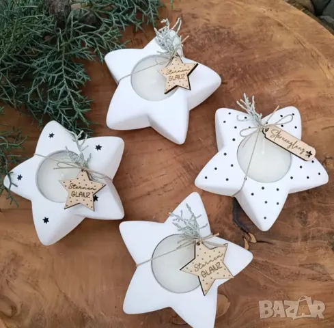 Молд свещник звезда 