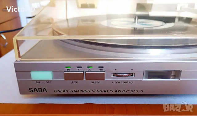 SABA CSP 350-Грамофон  LINEAR TRACKING Direct drive, снимка 4 - Грамофони - 47340605