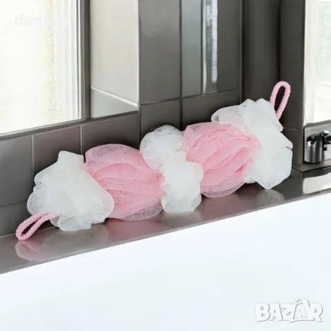 5372 Гъба за баня изтривалка за гръб в нежни цветове, снимка 4 - Други стоки за дома - 47699198