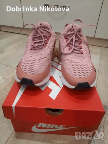  МАРАТОНКИ NIKE AIR MAX 270 РОЗОВИ, снимка 3 - Маратонки - 56450966