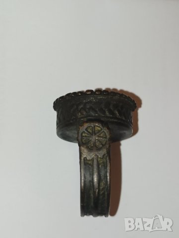 Стар възрожденски, болярски пръстен 19 век. , снимка 9 - Антикварни и старинни предмети - 44355253
