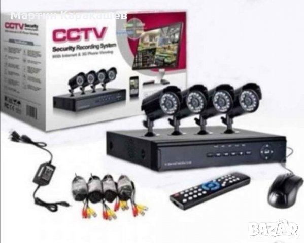 Пълен пакет - Dvr + 4 камери - "KIT" Комплект за видеонаблюдение, снимка 1