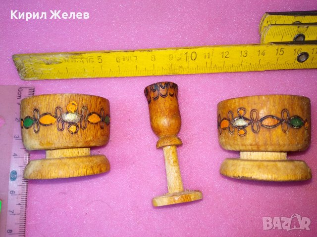 СТАР ДЕКОРАТИВЕН КОМПЛЕКТ ПИРОГРАФИРАНИ ДЪРВЕНИ МИНИАТЮРИ За КОЛЕКЦИЯ ТЕМАТИЧЕН ИНТЕРИОР 42943, снимка 5 - Колекции - 44155789