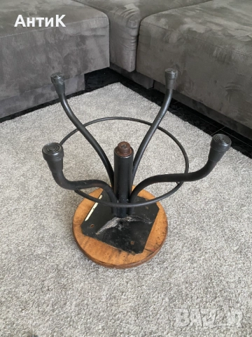 Индустриално Винтидж Столче на Винт, снимка 8 - Антикварни и старинни предмети - 52489131