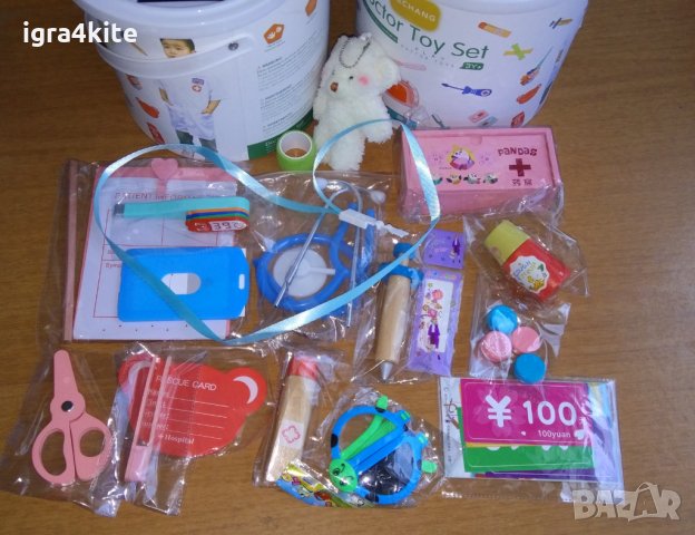НАМАЛЕНА ЦЕНА НА Медицински комплект от дърво за детска игра "Чичо доктор", снимка 3 - Образователни игри - 34905404