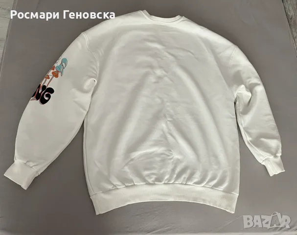 Ватирана блуза Bershka, размер XS, !WIDE FIT!, снимка 7 - Блузи с дълъг ръкав и пуловери - 56054155