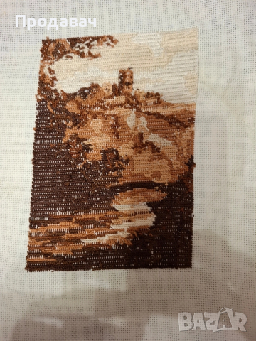 Гоблен "Кафявия замък", снимка 3 - Гоблени - 52360527