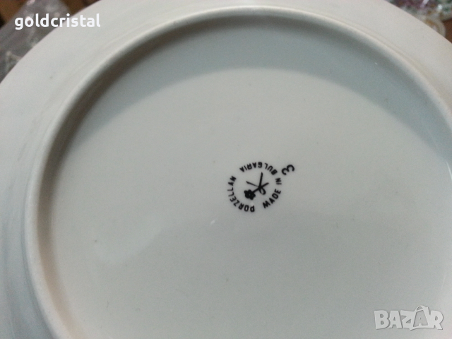 Стар български порцелан чинии , снимка 4 - Антикварни и старинни предмети - 44797309