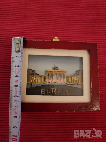 Стара,сувенирна,колекционерска кутия за бижута,Берлин. , снимка 5 - Колекции - 50268595