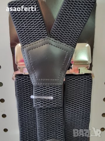 Черни тиранти, с 3 закопчалки, голям размер, еластична материя , снимка 2 - Други - 38541180