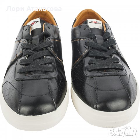 Мъжки черни кожени обувки Umbro Vulc Low, снимка 2 - Маратонки - 30520728