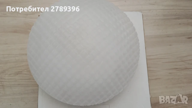 Немски стъклен ретро плафон, снимка 6 - Лампи за таван - 51326329