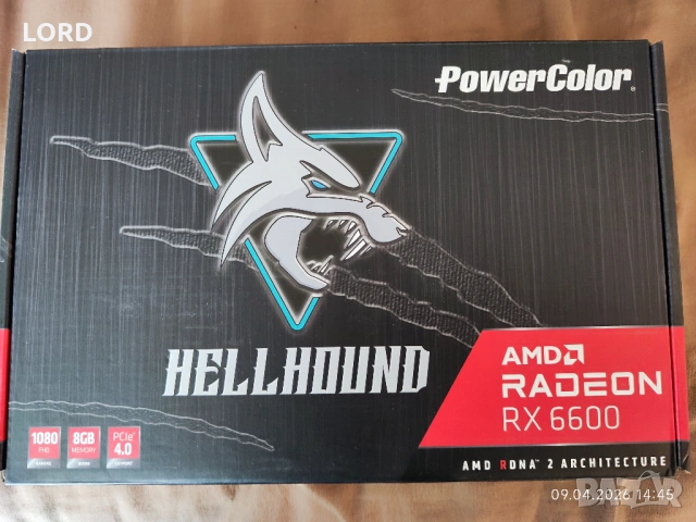 Видеокарта RX 6600 PowerColor Hellhound OC , снимка 7 - Видеокарти - 54314873