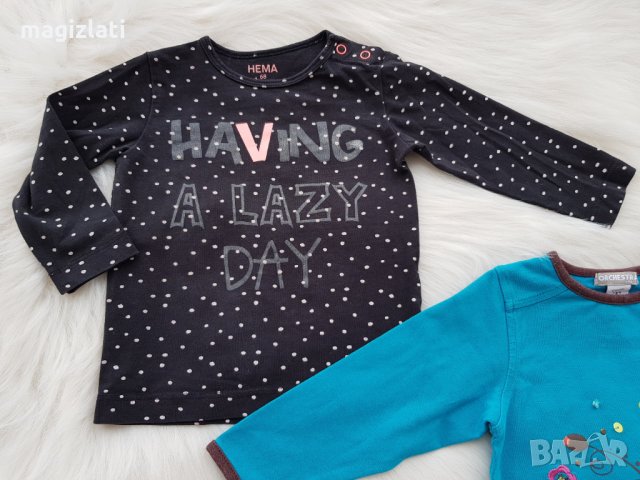 Блузи за момиче 3-6 месеца, снимка 3 - Бебешки блузки - 29837959