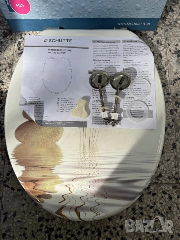 Тоалетна Седалка Schütte Art nr 80022 WC Капак с Дървен (MDF) Сърцевина и Мотив Печат:, снимка 5 - Други стоки за дома - 51946156