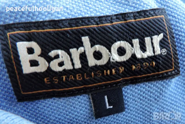 Barbour Mens Blue Cacual Polo Shirt - страхотна маркова тениска с яка размер M , снимка 16 - Тениски - 49345075