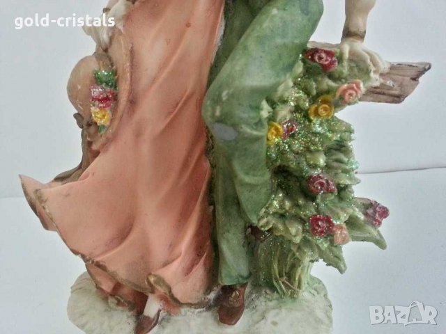 Красива фигура мраморен прах , снимка 3 - Антикварни и старинни предмети - 29996714