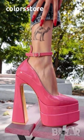 Обувки на ток - корал лак - VT2