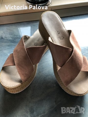 S.OLIVER Германия.чехли естествена кожа, снимка 14 - Чехли - 29535864