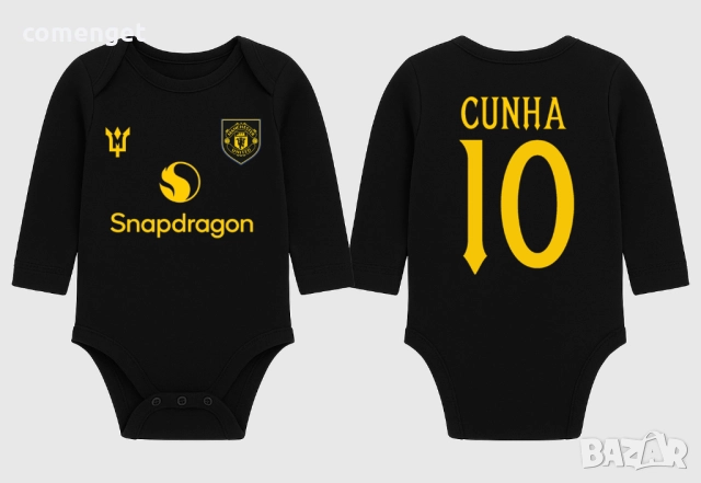 БЕБЕШКО боди MANCHESTER UNITED / МАНЧЕСТЪР ЮНАЙТЕД с ИМЕ и НОМЕР! Или на ОТБОР по ТВОЙ избор!, снимка 2 - Бодита за бебе - 40602261