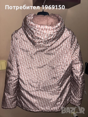 Дамско яке с две лица в розов цвят, снимка 4 - Якета - 56301084